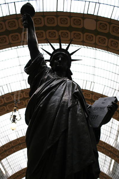 A bronze prototype of the original Statue of Liberty - Musee d'Orsay